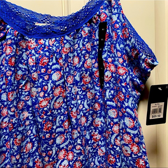 🆕NWT- LUCKY BRAND FLORAL CROP TOP - Picture 6 of 7